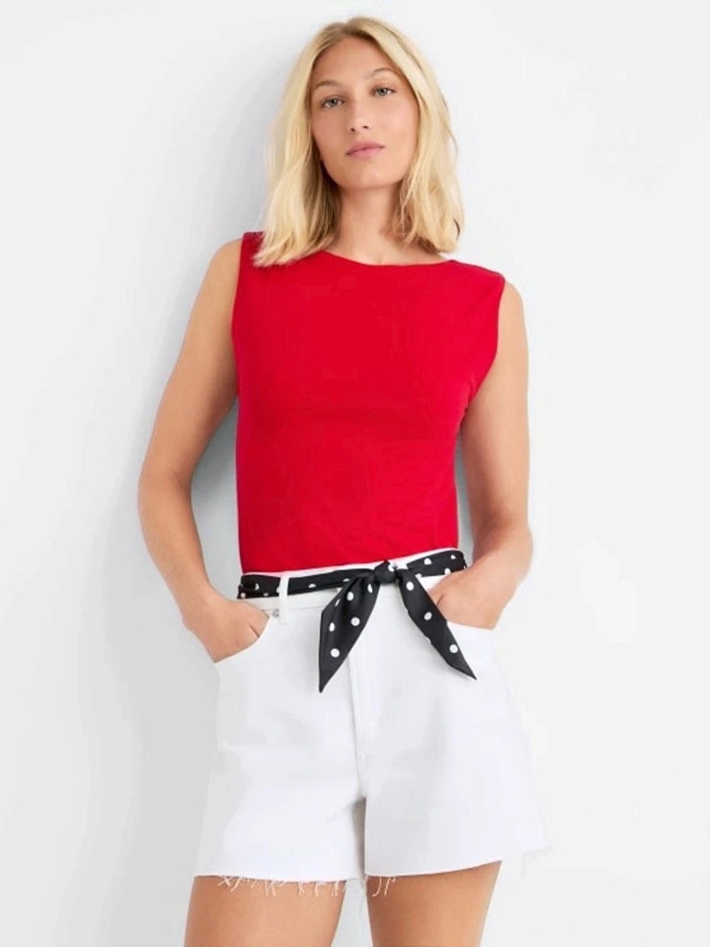 Red Sleeveless Tank Top Like New